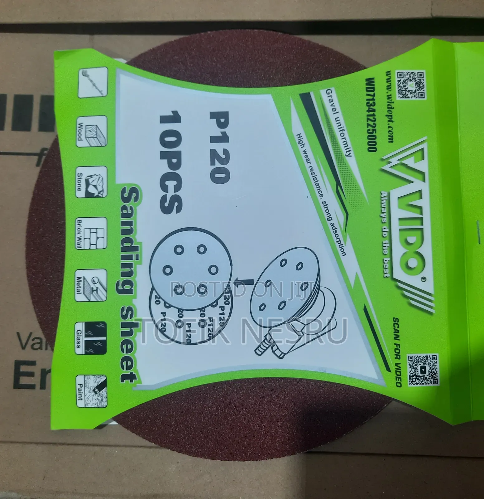 10pcs Sanding Sheet Vido Wall Sander Paper #