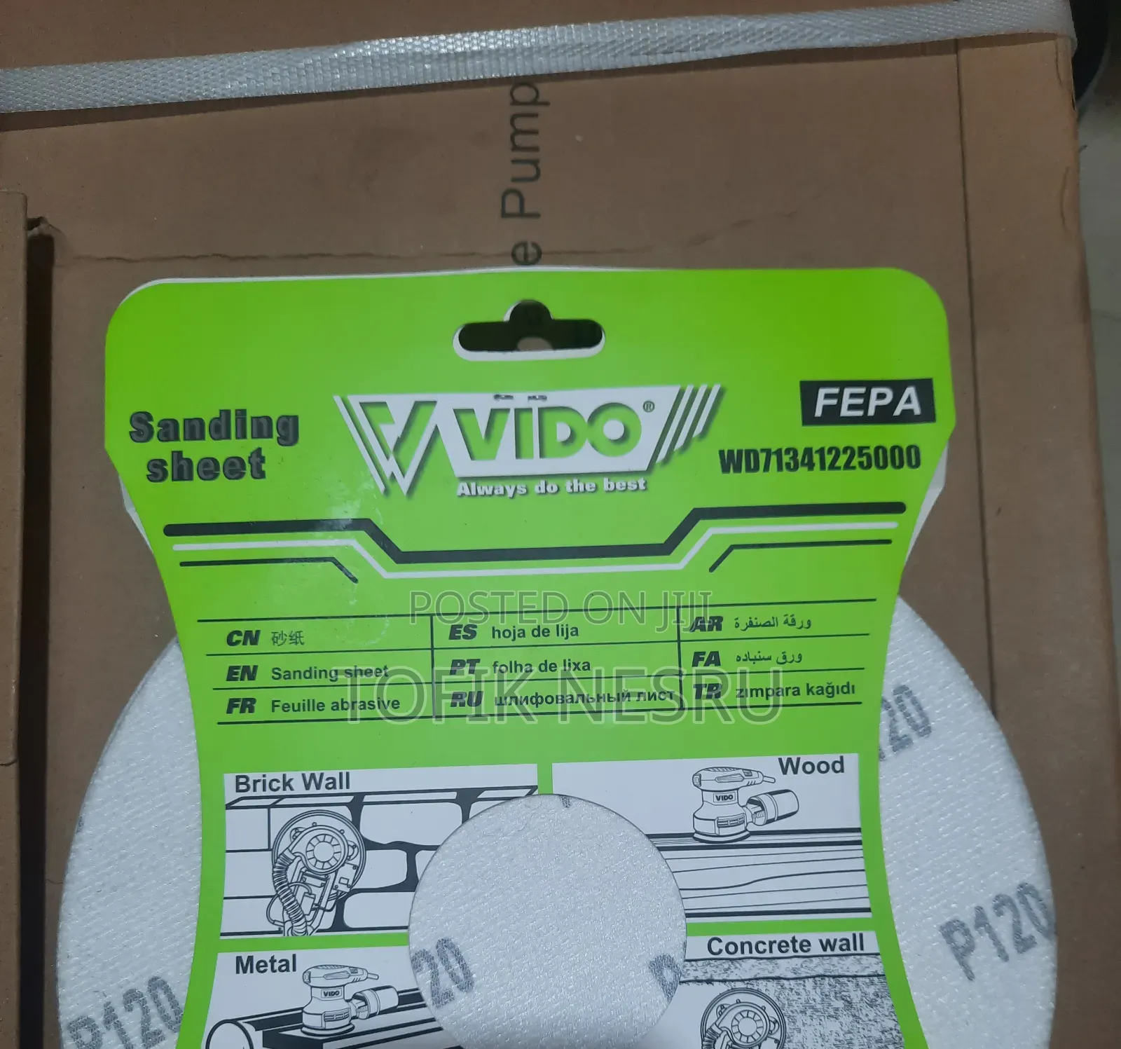 10pcs Sanding Sheet Vido Wall Sander Paper #