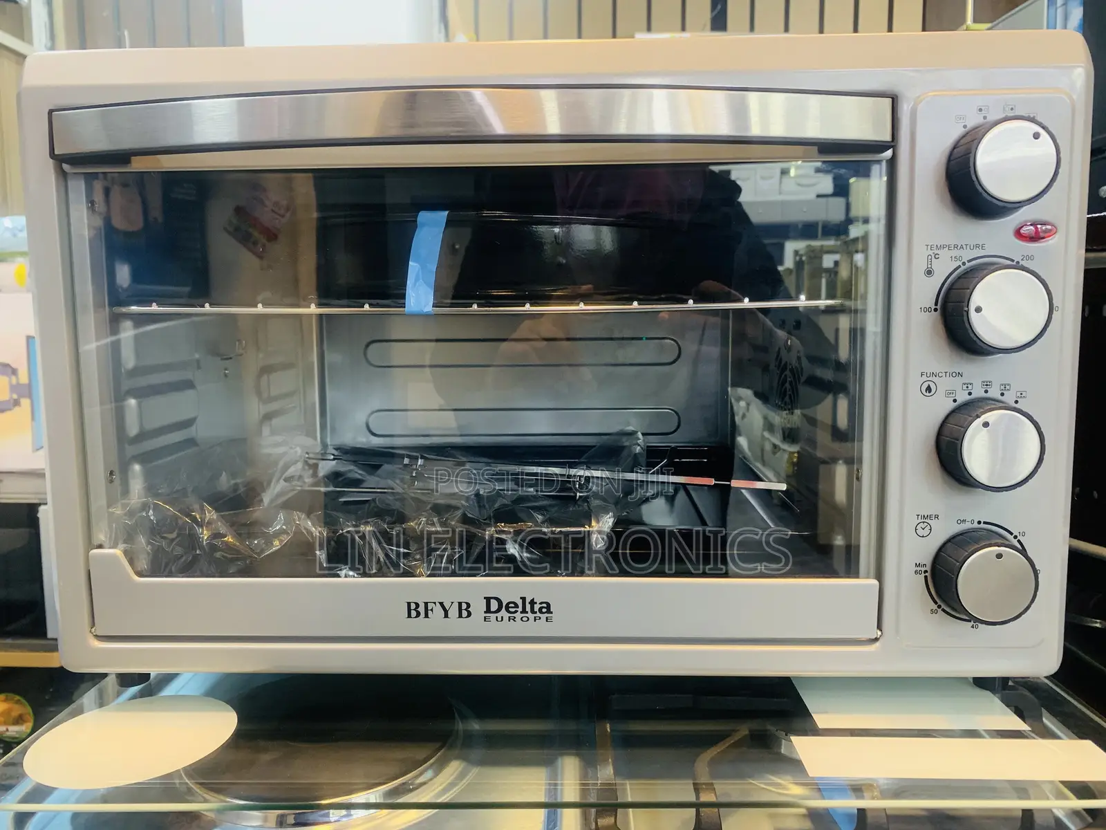 BFYB Delta EUROPE 48-LTR Electric Toaster Oven With Two Hot-Plates