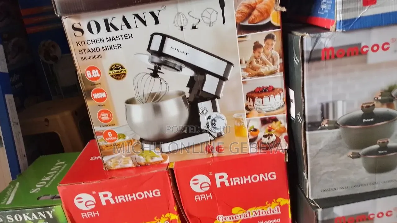 SOKANY 8.0L Stand Mixer With 6 Speeds and Pulse Function/Free Delivery