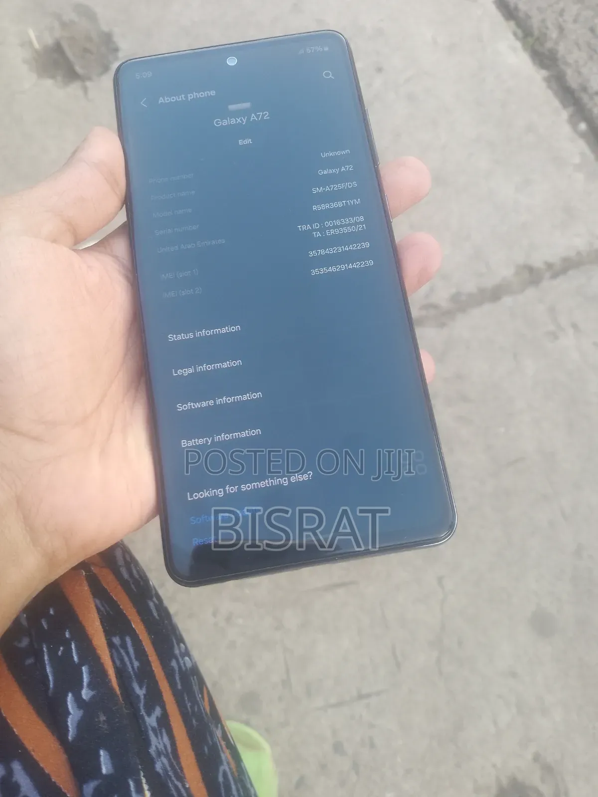 Samsung Galaxy A72 256 GB Black