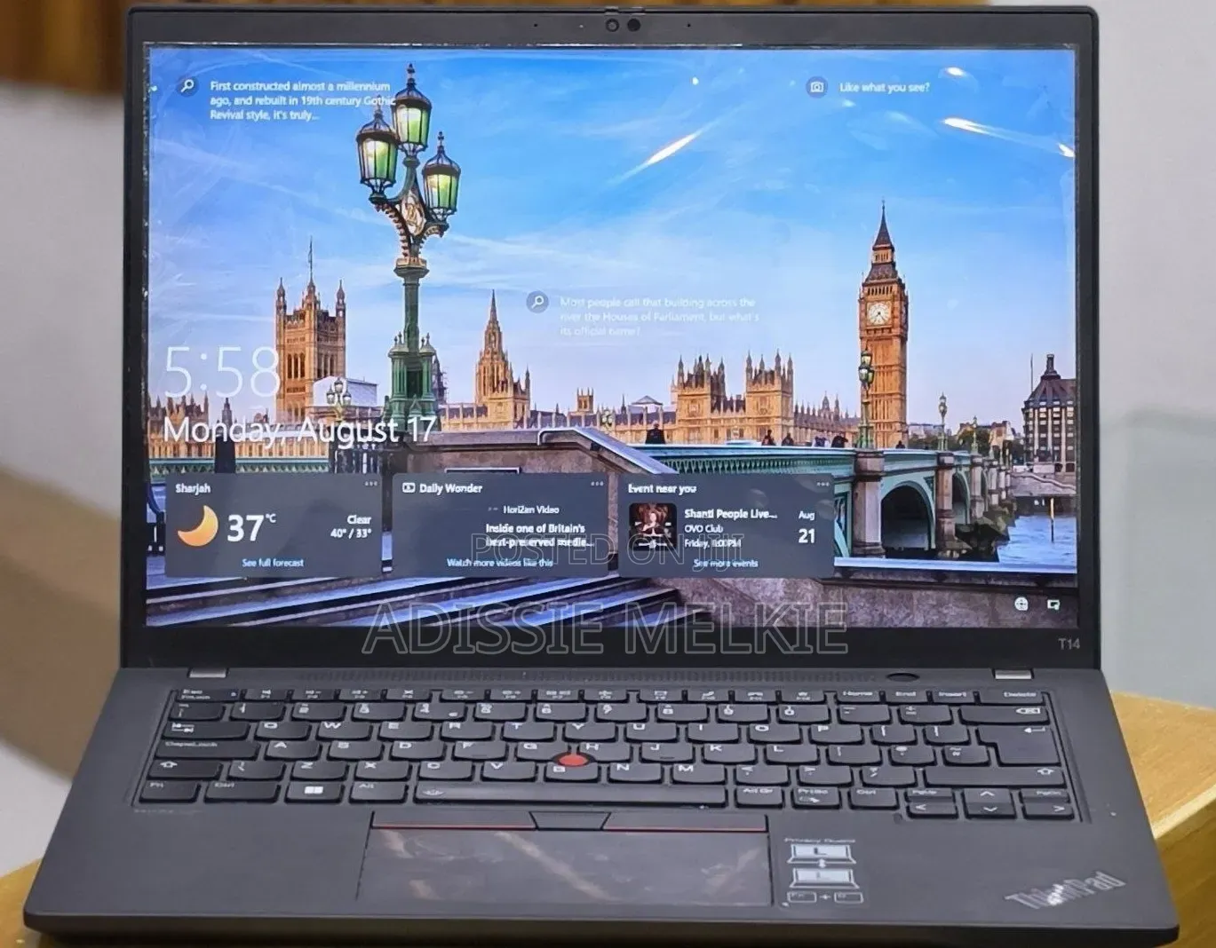 New Laptop Lenovo ThinkPad T14 G3 16GB Intel Core i7 SSD 512GB