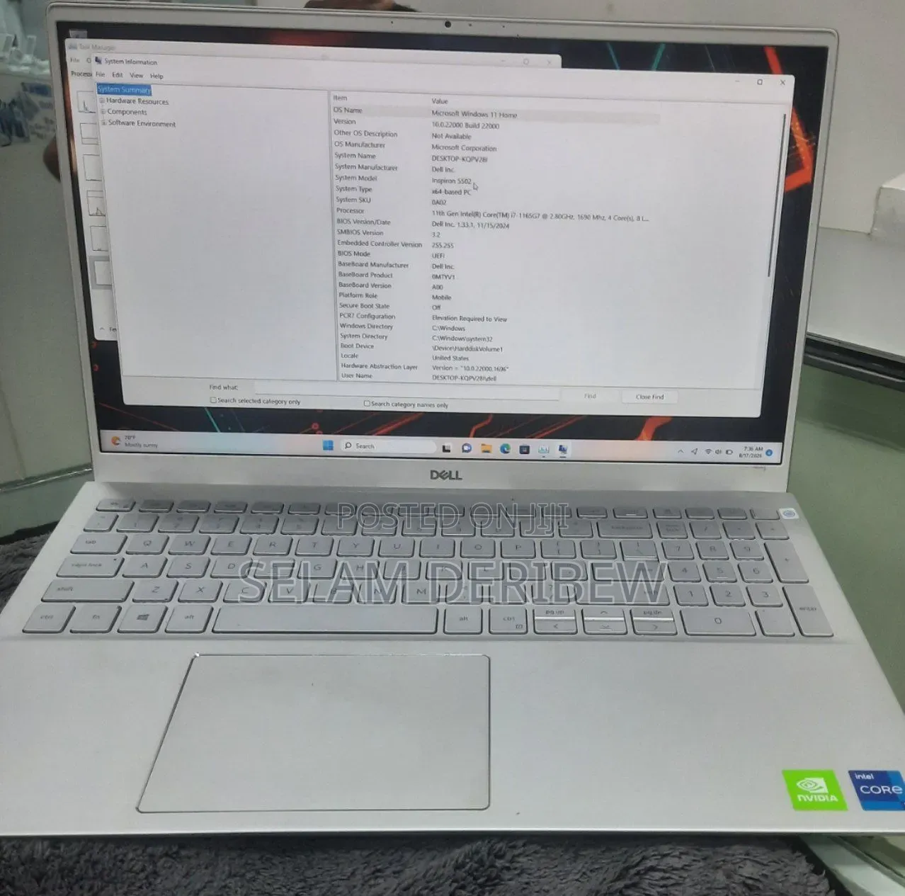 New Laptop Dell Inspiron 15 16GB Intel Core i7 SSD 512GB