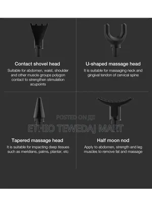 Handheld 8-1 Massage Gun, Deep Tissue Massager and Pain Relief Device