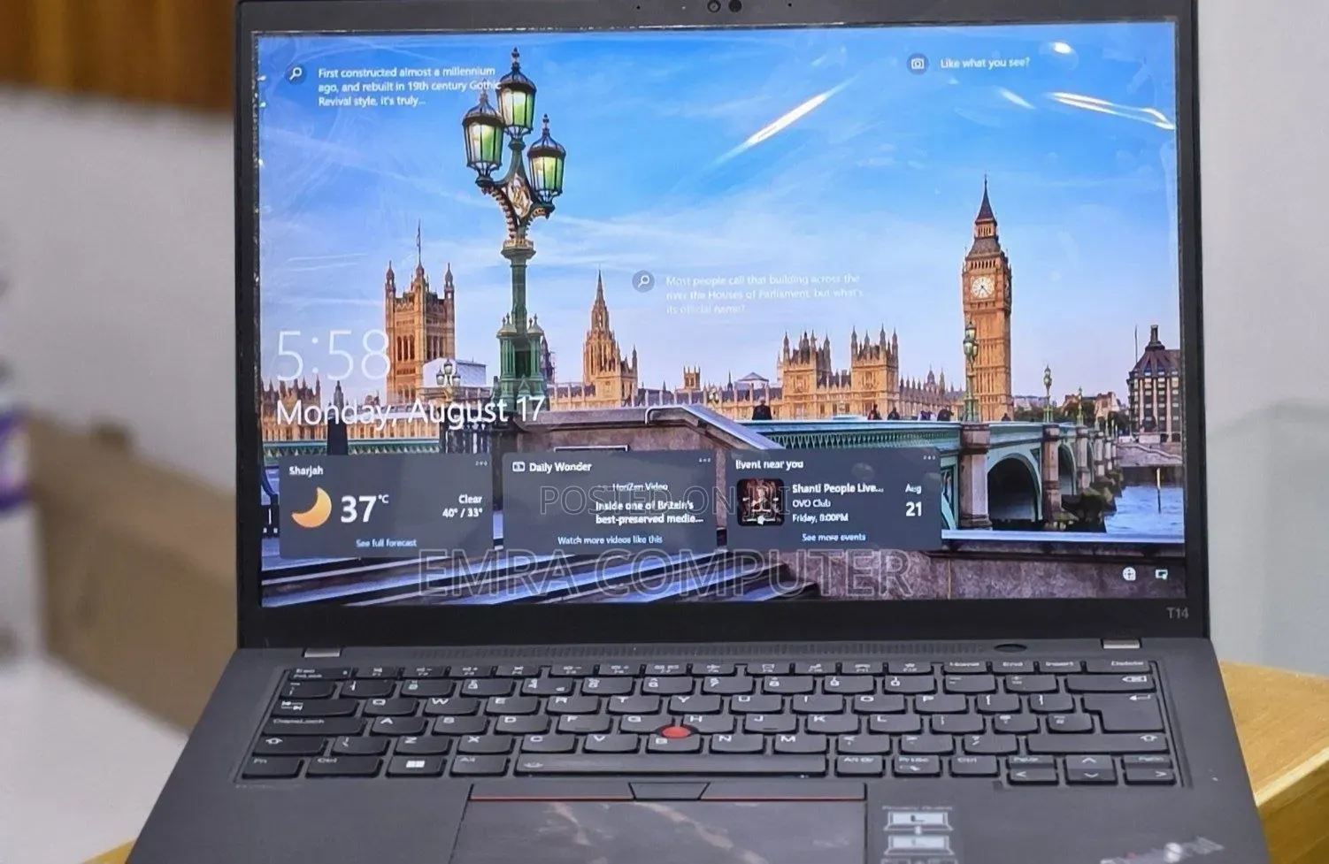 New Laptop Lenovo ThinkPad T14 G3 16GB Intel Core i7 SSD 512GB