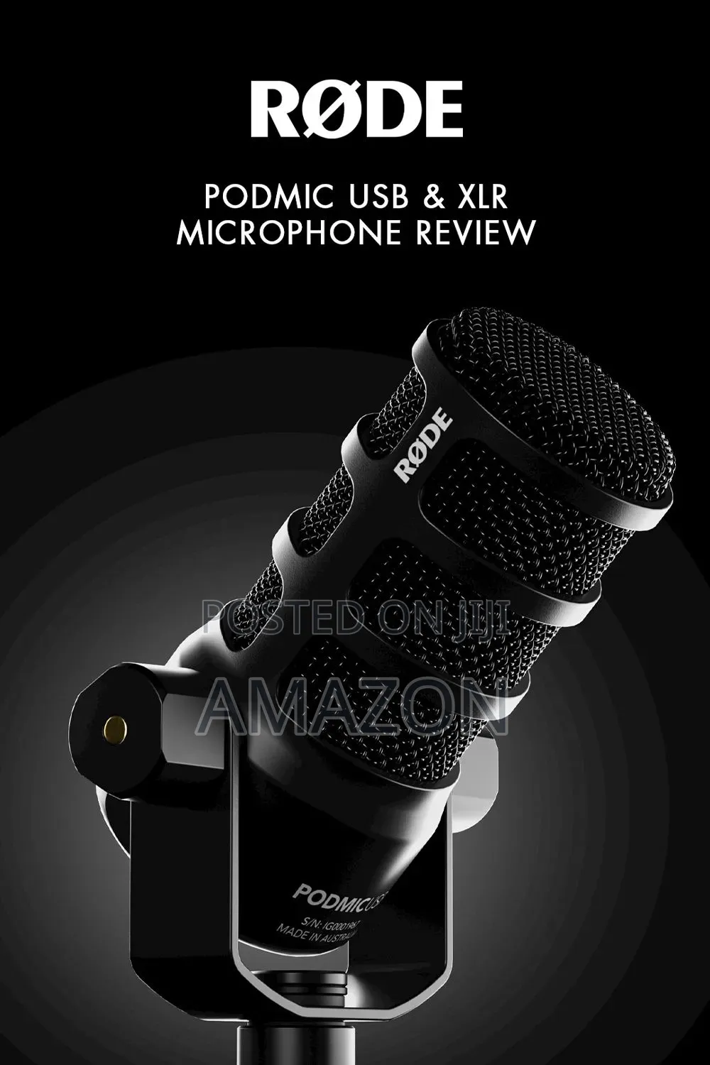 RØDE PodMic USB – Dynamic Broadcast Microphone (USB XLR)