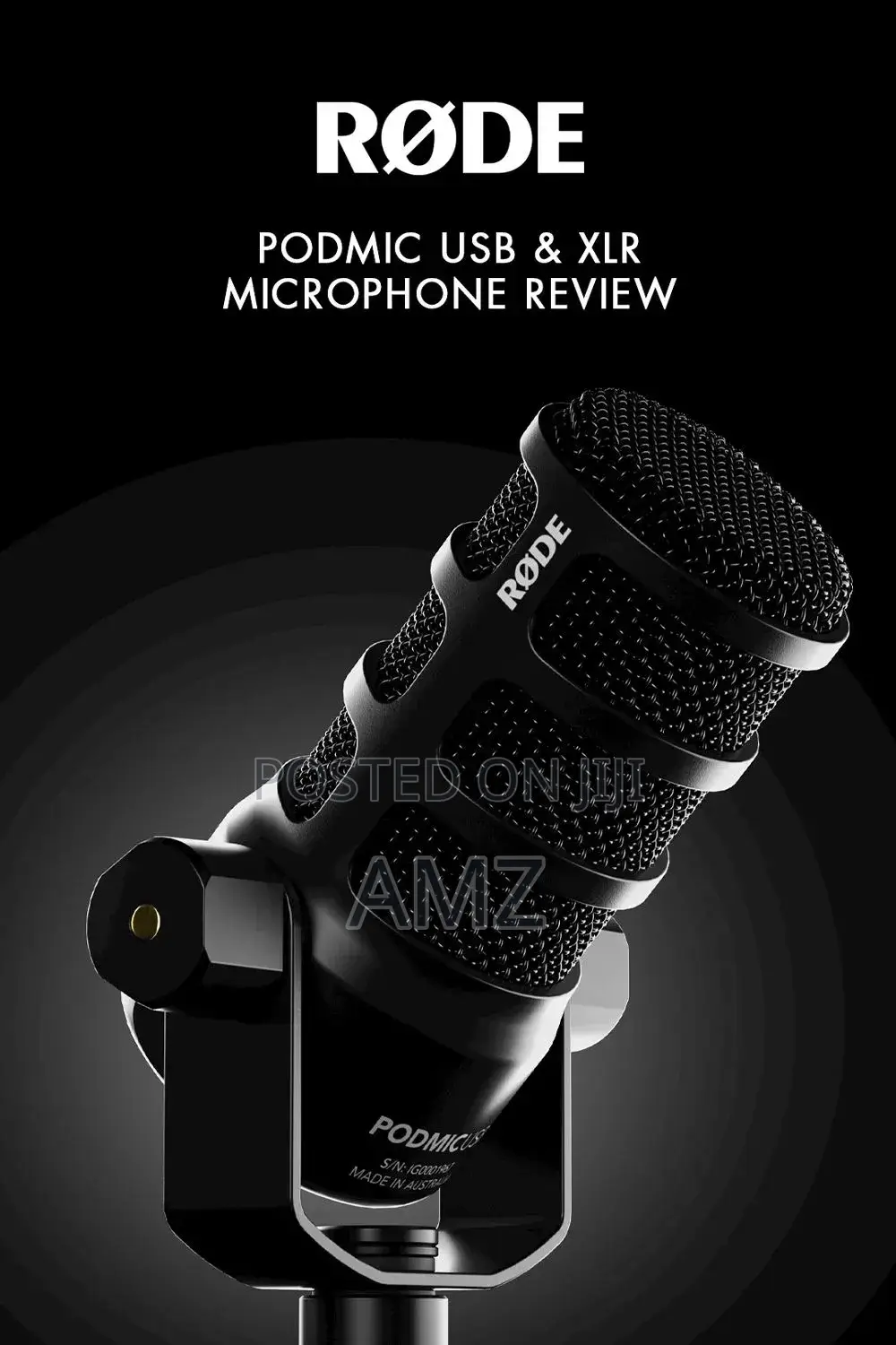 RØDE PodMic USB – Dynamic Broadcast Microphone (USB XLR)