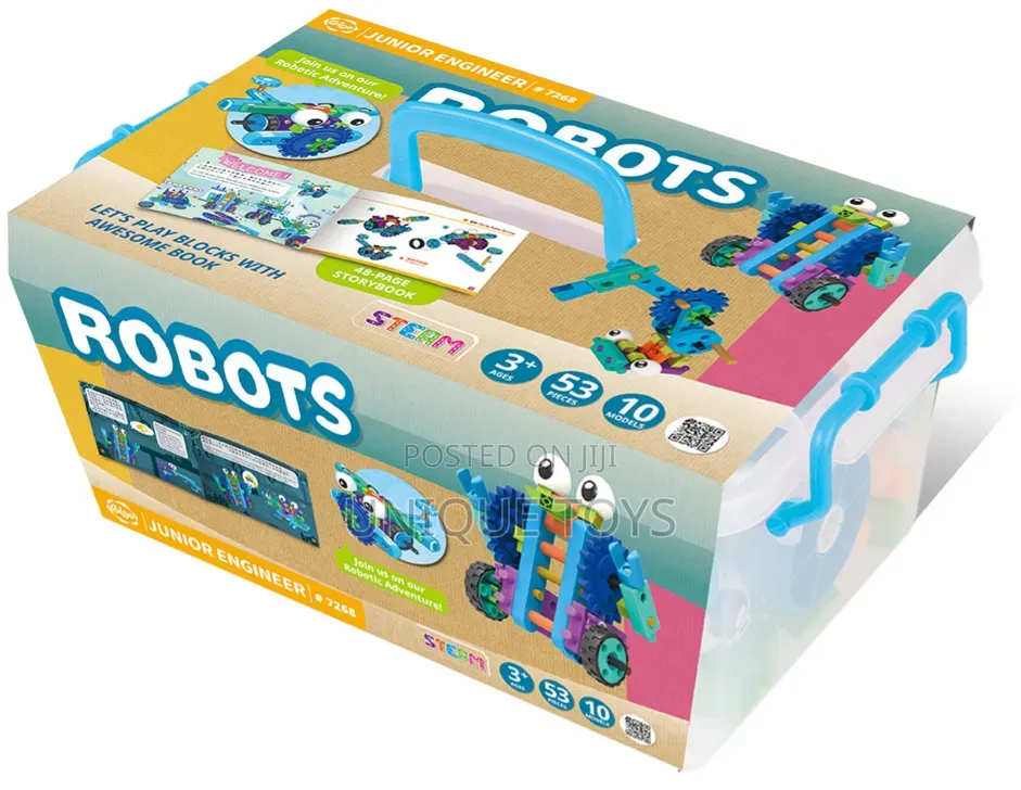  Gigo Junior Engineer Robots: 53-Pcs, 10 Models Steam Set 
