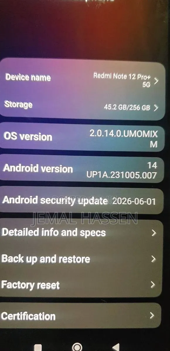 New Xiaomi Redmi Note 12 Pro 5G 256 GB Red