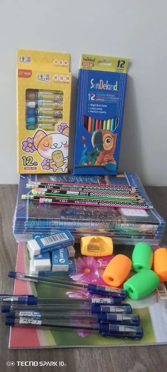 ​ሙሉ የትምህርት ቁሳቁስ ፓኬጅ ለልጆች / Complete Back-to-School Stationery Package