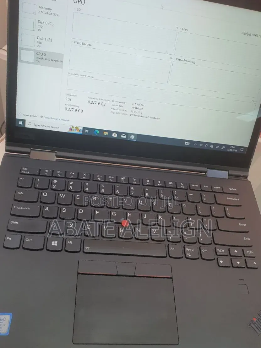 New Laptop Lenovo ThinkPad X1 Yoga 16GB Intel Core i7 SSD 512GB