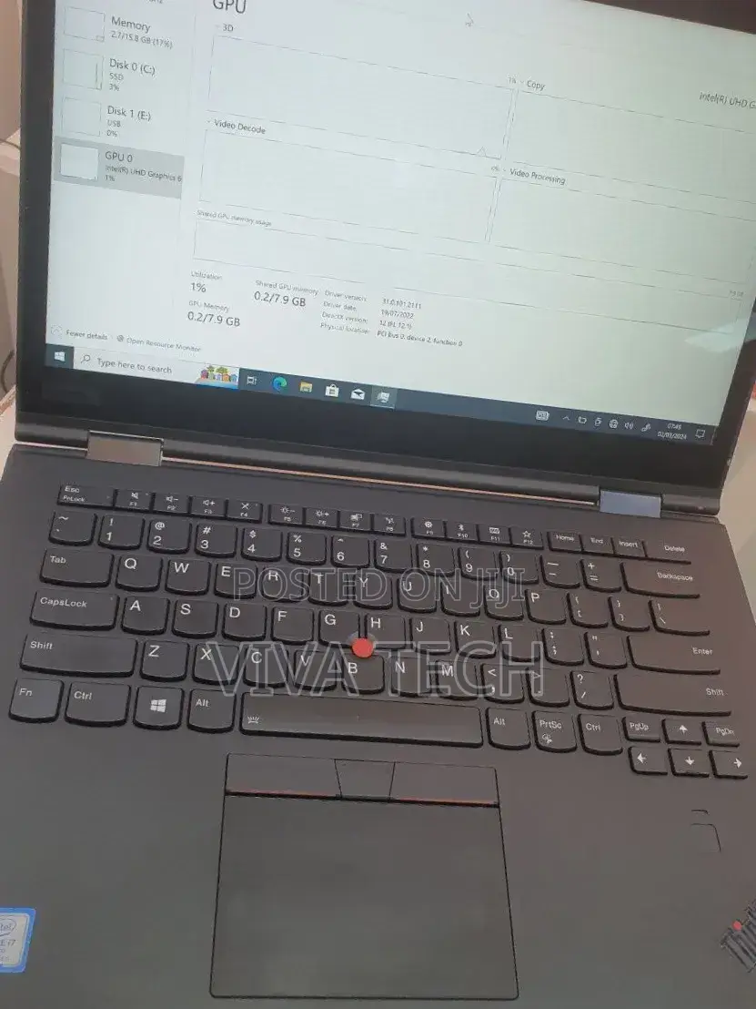 New Laptop Lenovo ThinkPad X1 Yoga 16GB Intel Core i7 SSD 512GB