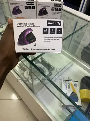 Woddlffy Ergonomic Vertical Wireless Mouse