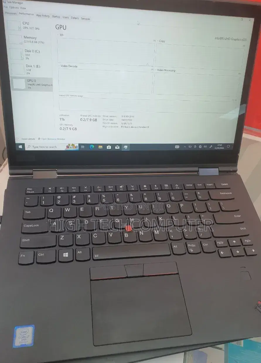 New Laptop Lenovo ThinkPad X1 Yoga 16GB Intel Core i7 SSD 512GB