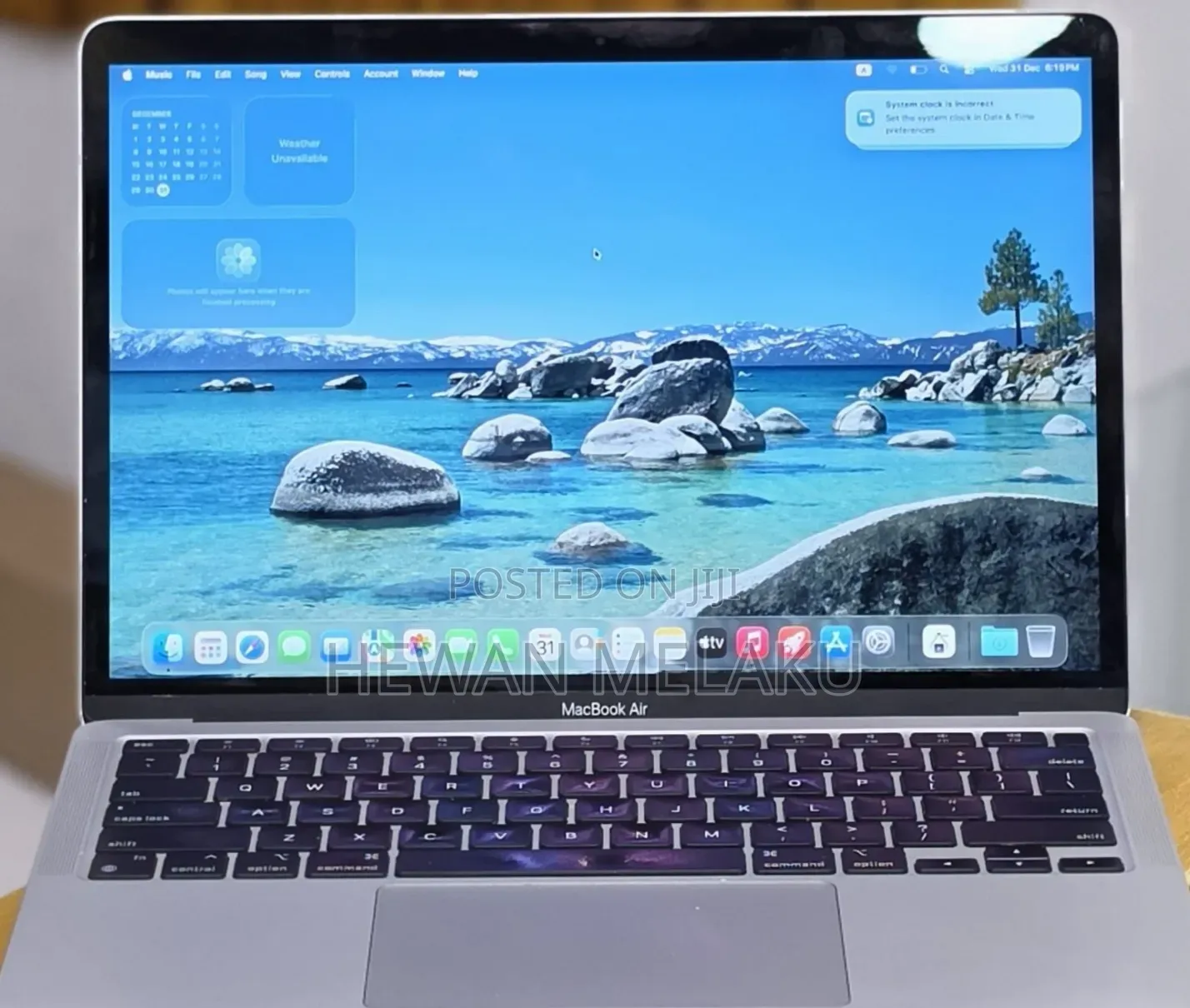 New Laptop Apple MacBook Air 2020 M1 8GB Apple M1 SSD 256GB