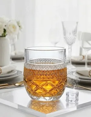 12-Piece Crystal-Clear Whiskey and Beverage Glass