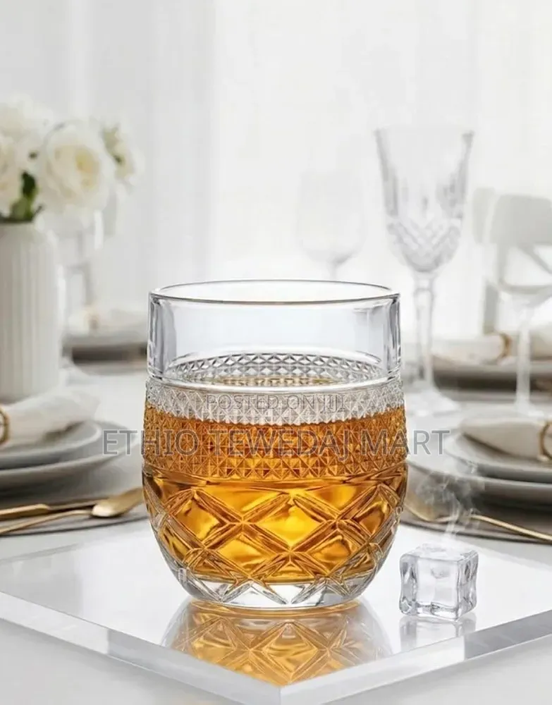 12-Piece Crystal-Clear Whiskey and Beverage Glass