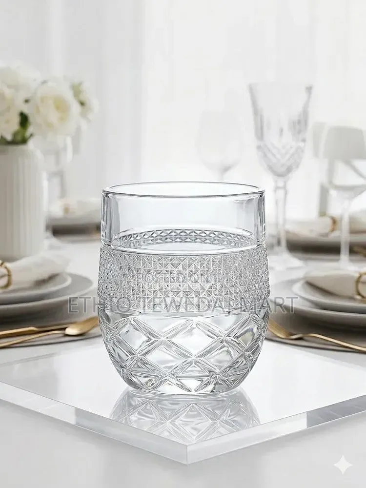 12-Piece Crystal-Clear Whiskey and Beverage Glass
