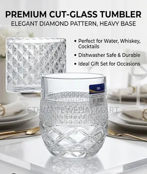 12-Piece Crystal-Clear Whiskey and Beverage Glass