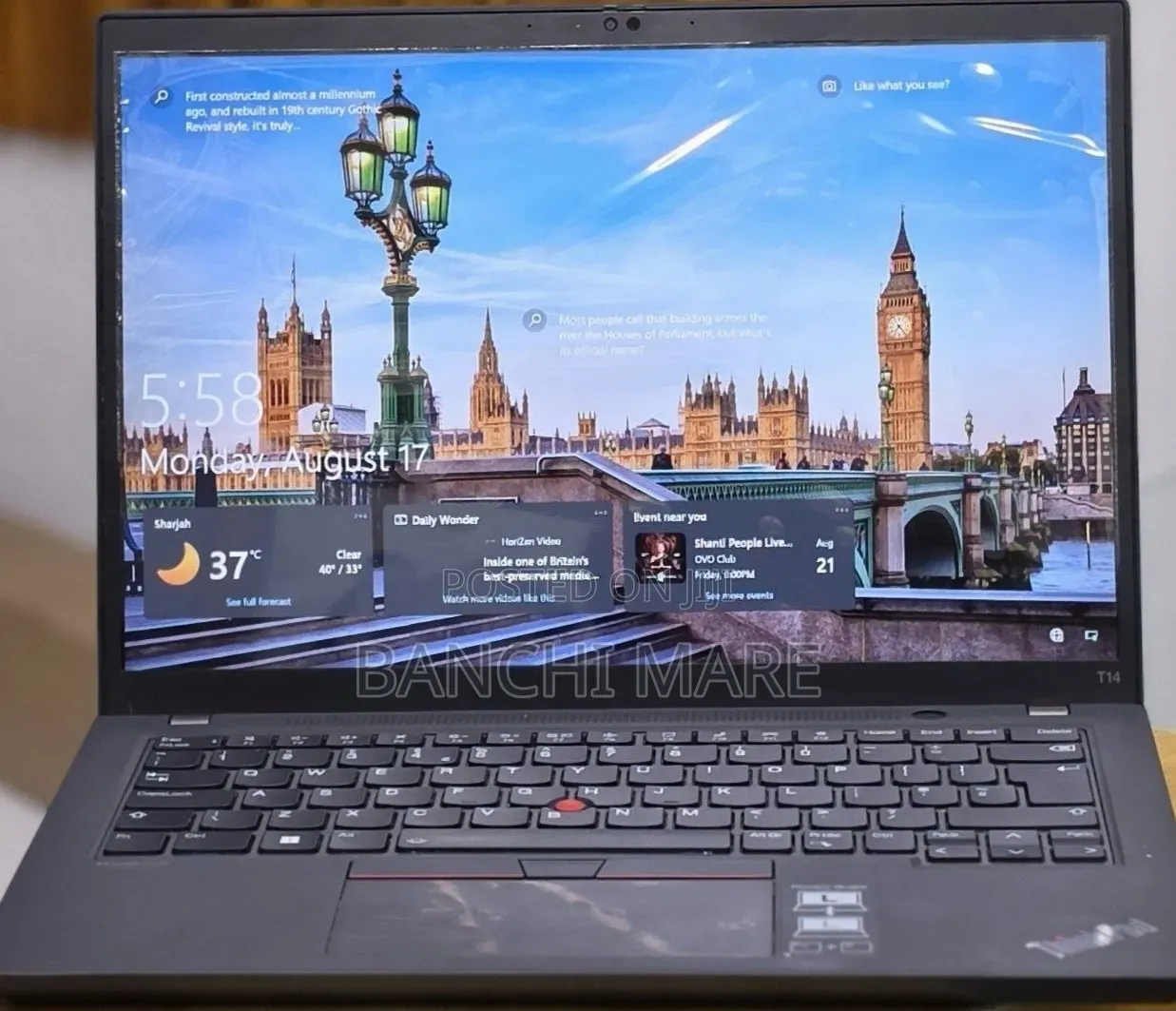 New Laptop Lenovo ThinkPad T14 G3 16GB Intel Core i7 SSD 512GB