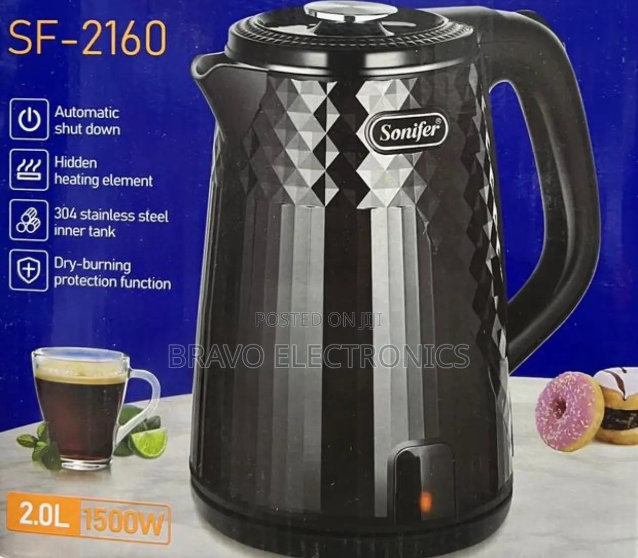 SONIFER Electric Kettle 2L