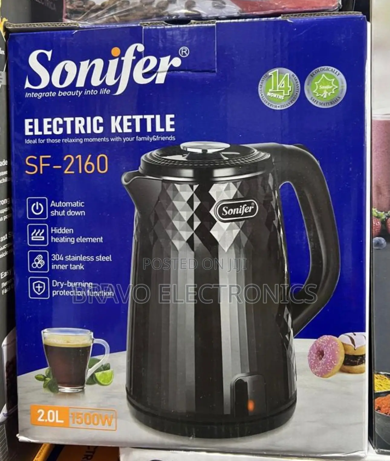 SONIFER Electric Kettle 2L