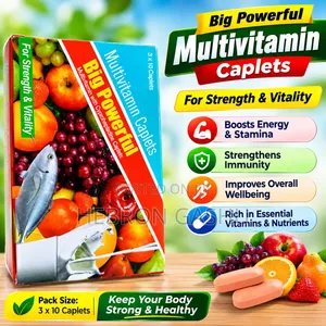 Big Powerful Multivitamin Caplets – 30 Caplets