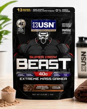 USN Super Grow Beast Extreme Mass Gainer – 1kg