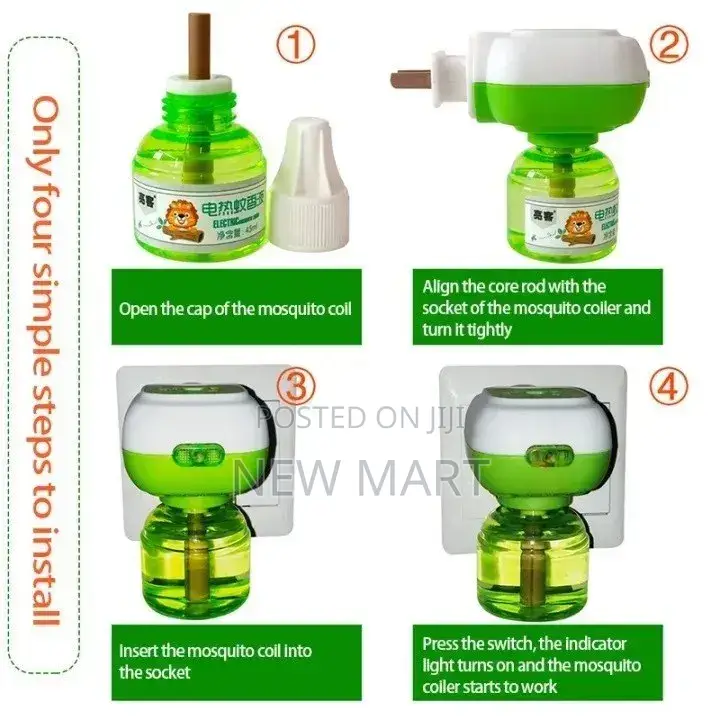2pc Electronic Mosquito Coil Liquid Killer(ቢንቢ መግደያ)