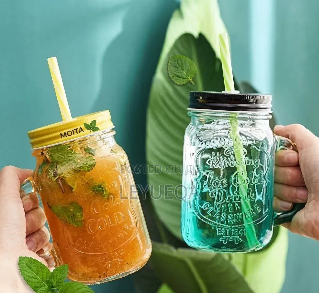 የብርጭቆ ኩባያ Glasses Mason Jar