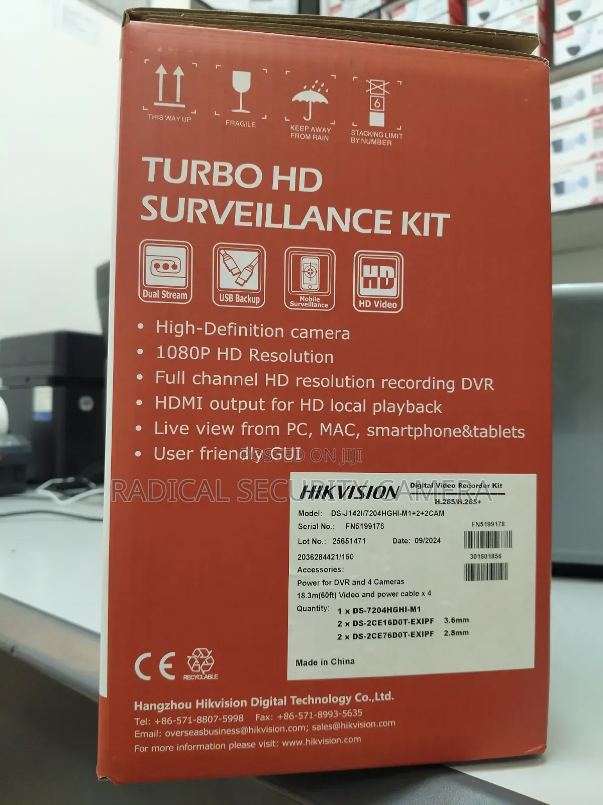 Hikvision Turbo HD Security Camera Kit DVR System Hikvision CCTV