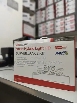 Hikvision Kit Camera 4 Camera Smart Hybrid Light DVR Motion Detection
