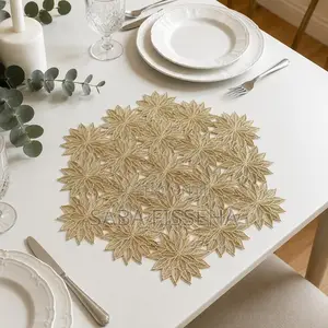 6pcs Golden Placemats