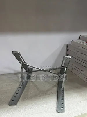 Adjustable Aluminum Laptop Stand / የሚታጠፍ የላፕቶፕ ማስቀመጫ
