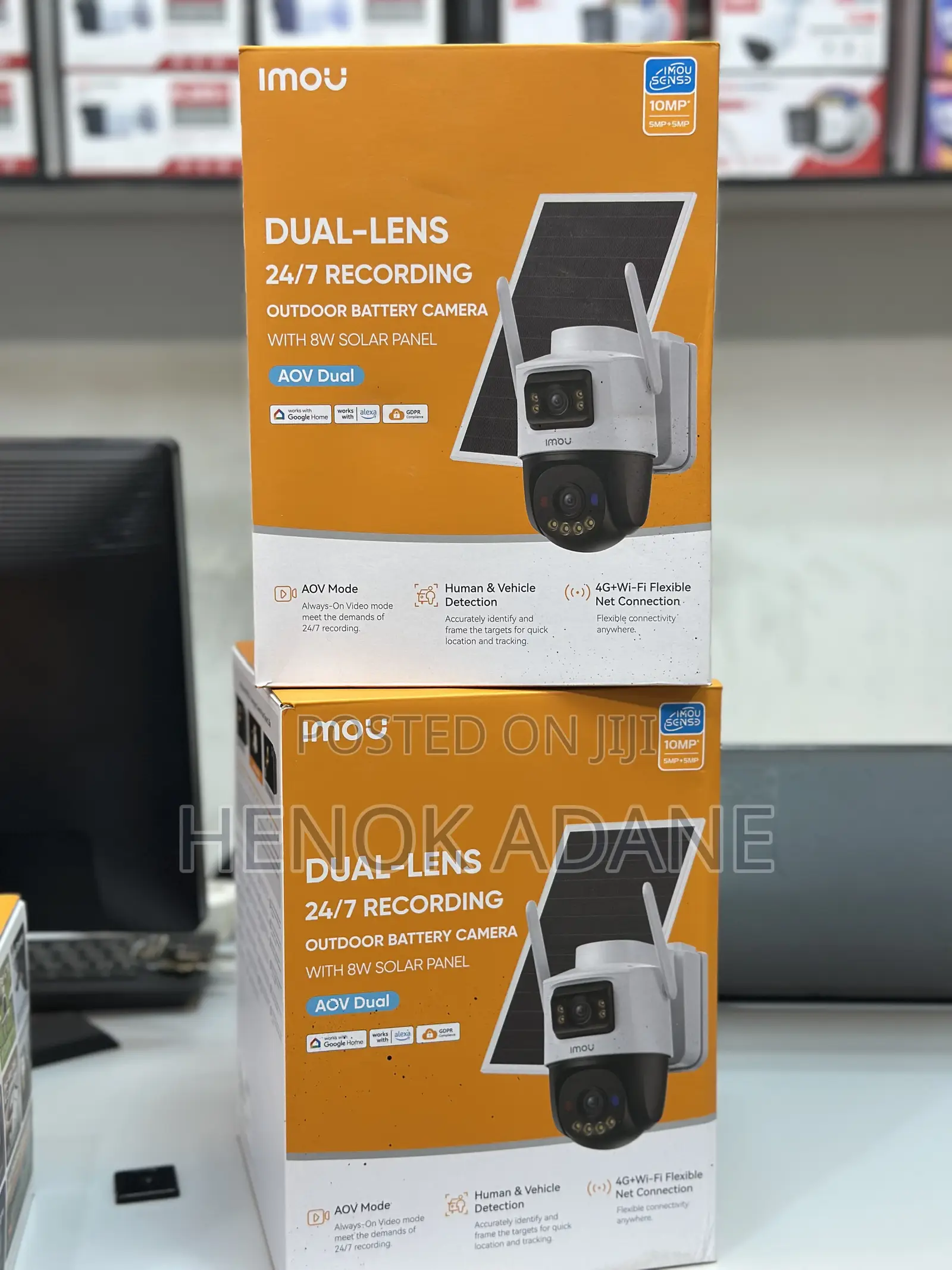 Imou Aov Dual -Lens በሲምም በ Wif የሚሰራ