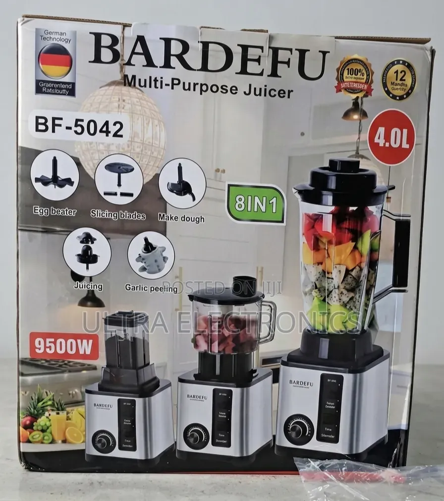 Bardefu Bf-5042 8-in-1 Multi-Purpose Juicer የምግብ ዝግጅትዎን በbardefu