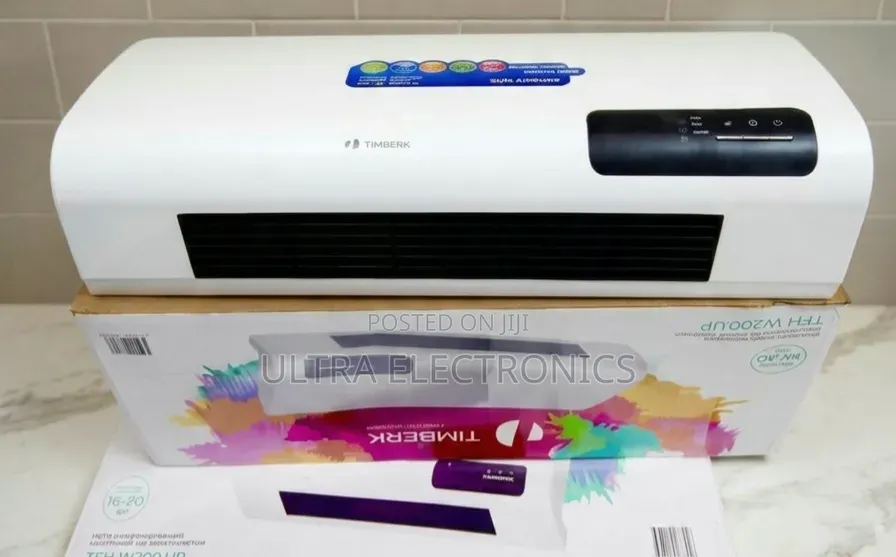 Fan Heaters በግድግዳ ላይ የሚጫን ዘመናዊ ፋን ማሞቂያ ሲሆን፣ በቄንጠኛ ነጭ ዲዛይን እና Digital
