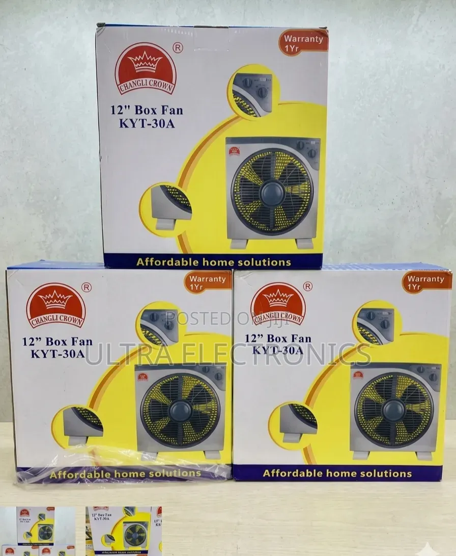 Changli Crown 12" Box Fan – Kyt-30a