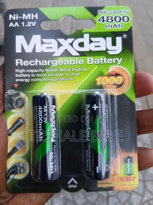 Maxday Rechargeable Batteries (2 PCS)