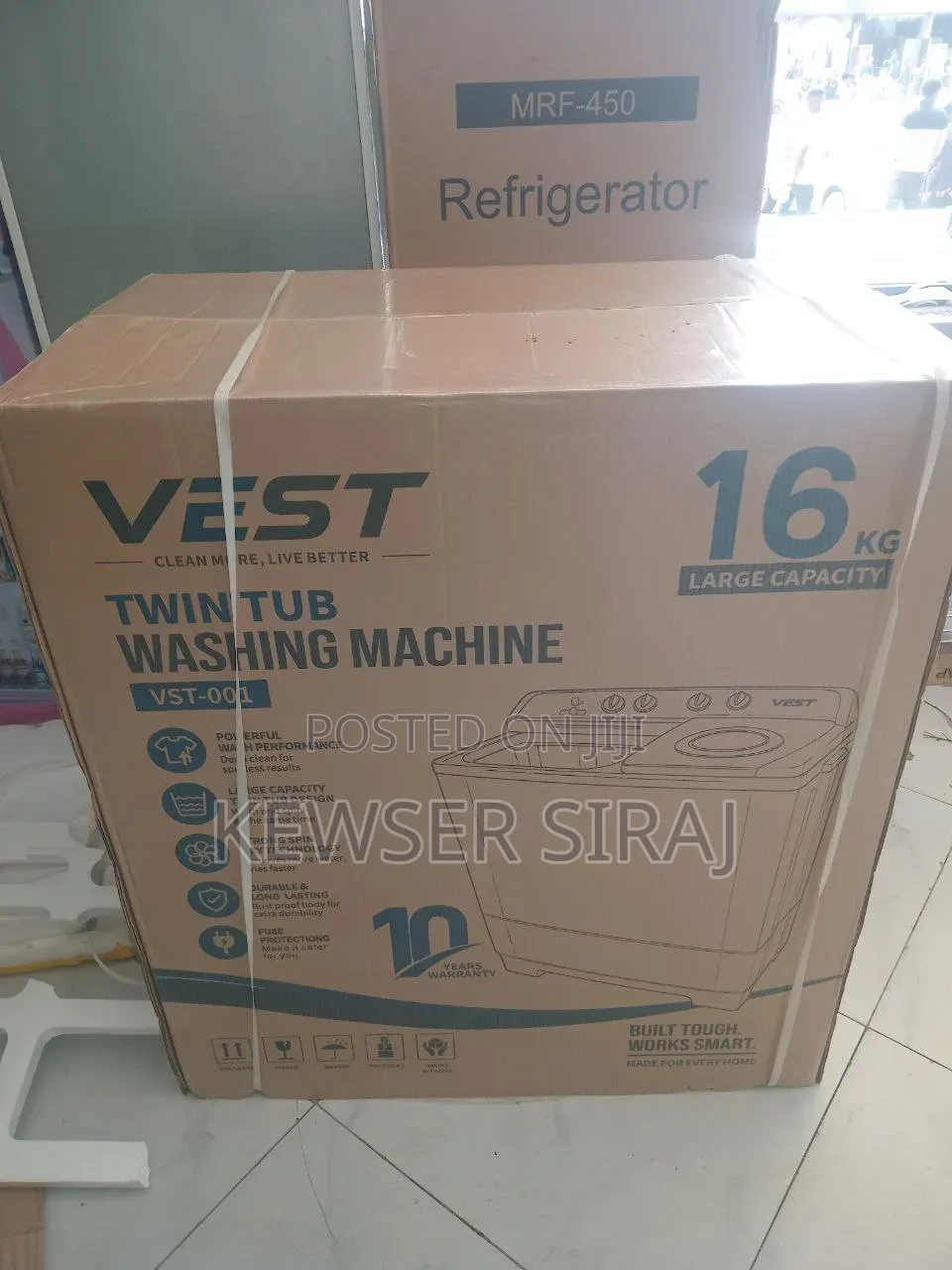Vest 16kg Washing Machine