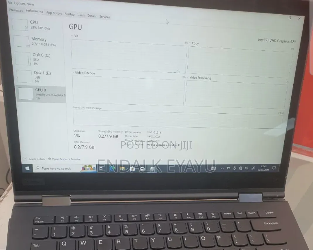 New Laptop Lenovo ThinkPad X1 Yoga 16GB Intel Core i7 SSD 512GB