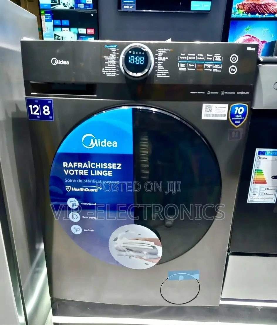 Midea Automatic Washing Machine 12/8kg Washer Dryer for Powerful