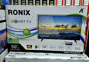 Ronix TV 50 Inch Smart Android 15.0 LED TV – 50t3-Smart