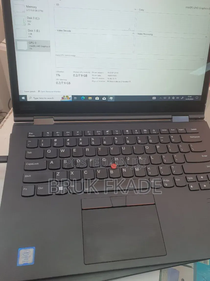 New Laptop Lenovo ThinkPad X1 Yoga 16GB Intel Core i7 SSD 512GB