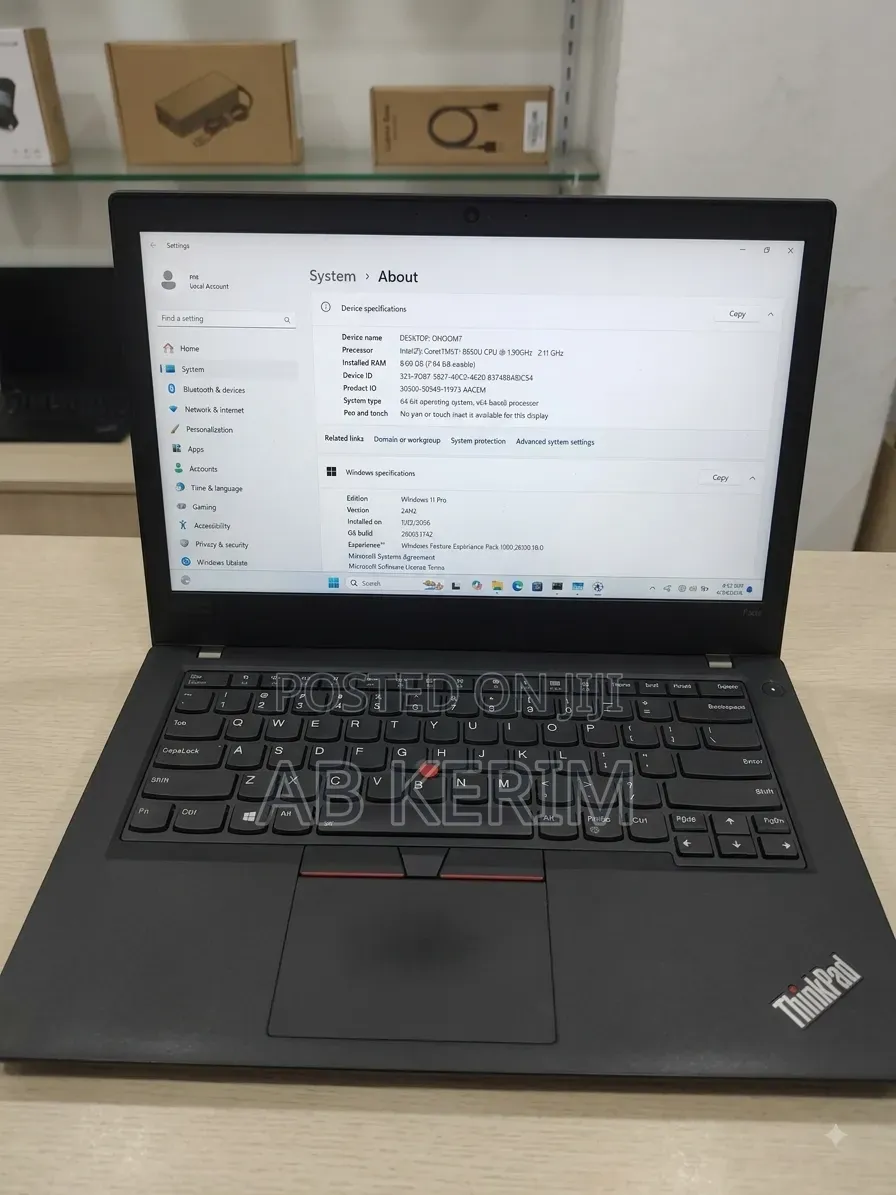 Laptop Lenovo ThinkPad T480 8GB Intel Core i7 SSD 512GB
