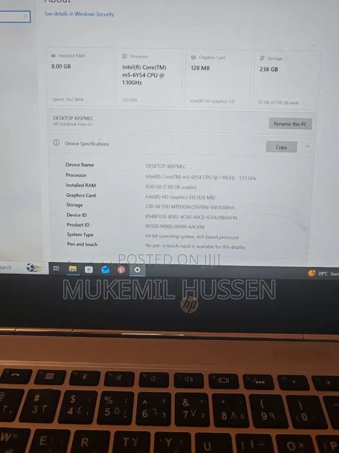 Laptop HP EliteBook 840 8GB Intel Core i5 SSD 256GB