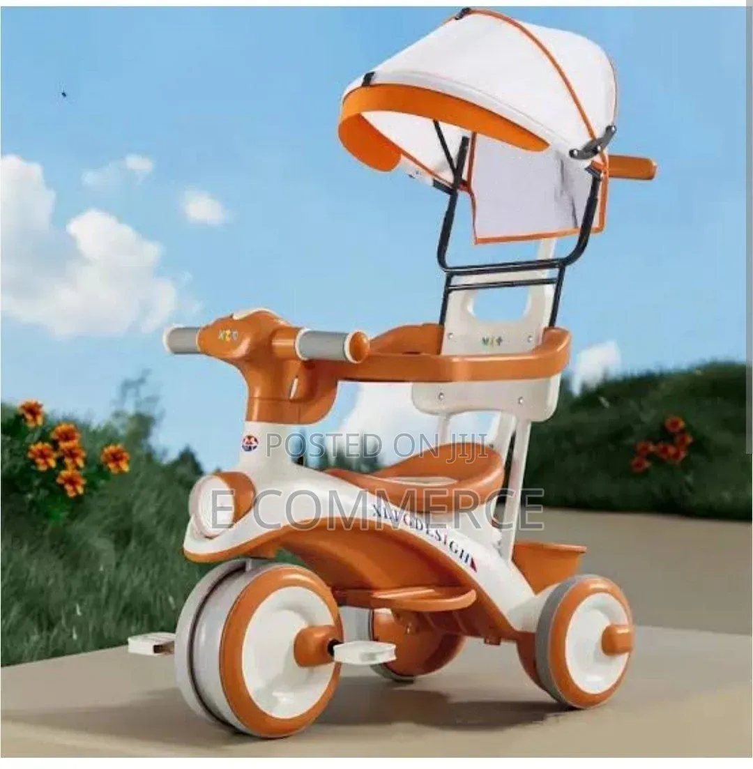 Baby Musical Tricycle With Parent Handle