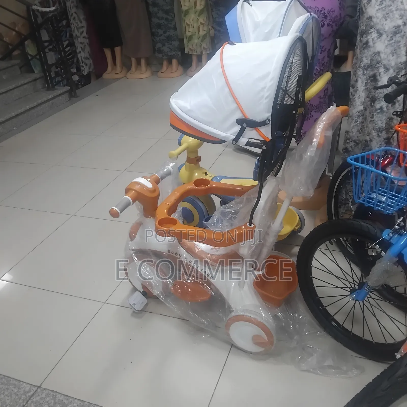 Baby Musical Tricycle With Parent Handle