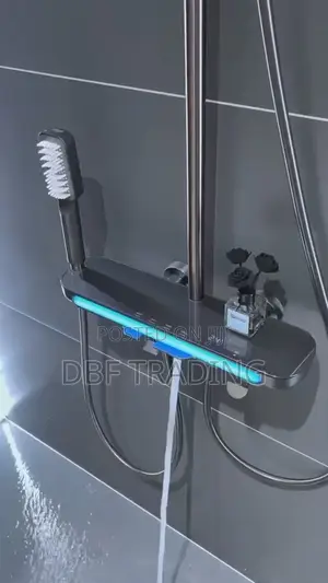 Luxury Smart Thermostatic Digital Shower System (Gunmetal Grey)