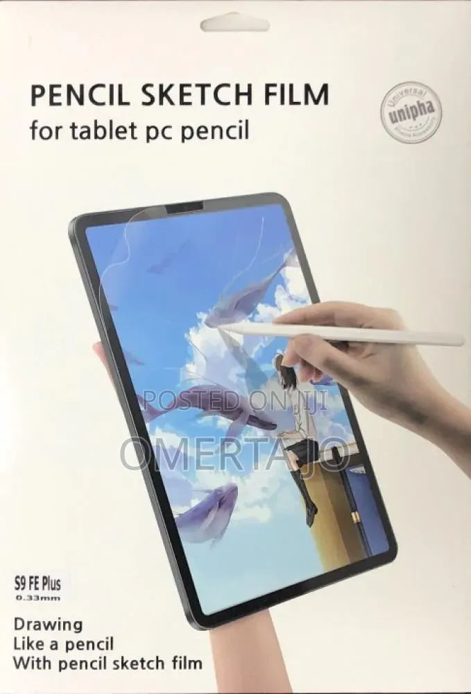 Pencil Sketch Film for Tablet – Paper-Feel Drawing Screen Protector